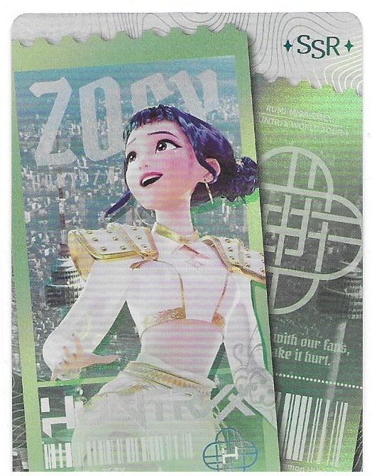 KAYOU KPop Demon Hunters Energy Edition Zoey SSR KPDH01-SSR-003 Foil NM